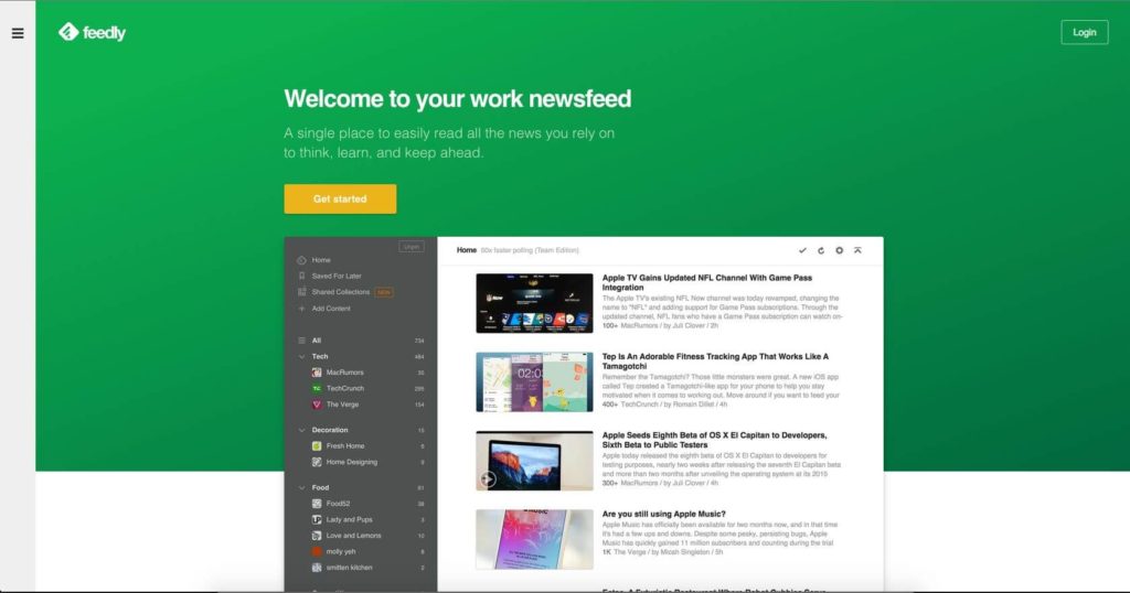 feedly app