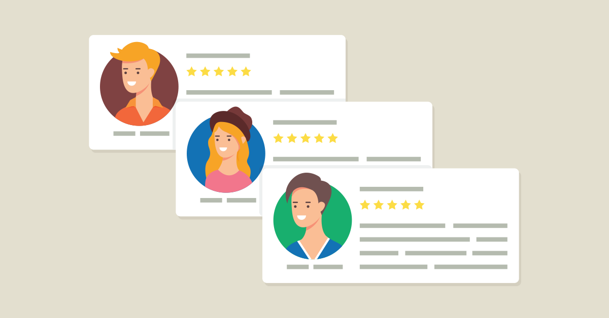 Use testimonials with customer images